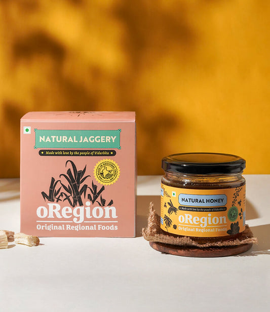 Natural Sugarcane Jaggery and Natural Multifloral Honey combo Natural Sugarcane Jaggery and Natural Multifloral Honey combo