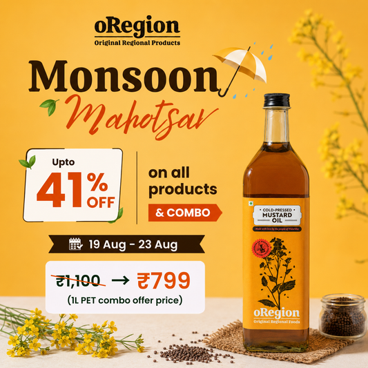 Cold-Pressed Mustard Oil (सरसों का तेल) | India's Best Brand Sarso Tel | Raw & Unrefined |