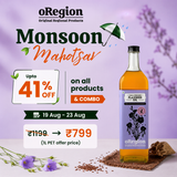 oRegion Cold-Pressed Flaxseed Oil | Linseed Oil (अलसी का तेल / Tisi Oil) | Rich in Omega-3