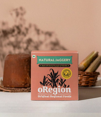 oRegion Sugarcane Jaggery | Cleaned with Bhindi Pulp
