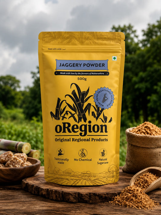 oRegion Sugarcane Jaggery | Cleaned with Bhindi Pulp